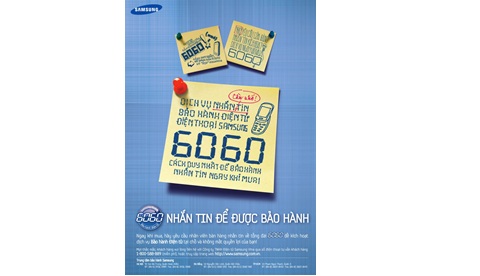 Gửi tin nhắn đến tổng đài miễn phí 6060 để được hỗ trợ bảo hành