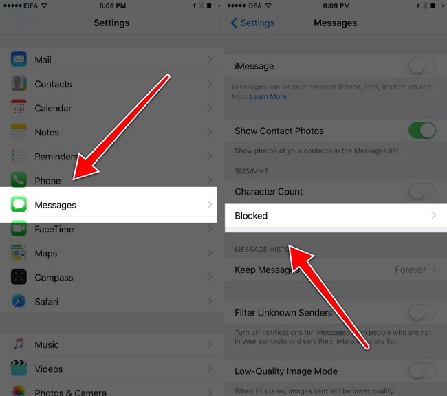 Làm thế nào để chặn số điện thoại trên iOS 10?