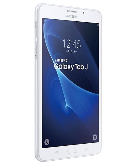 Galaxy Tab J khoác lên mình thiết kế khá đặc trưng của dòng tablet Samsung giá rẻ