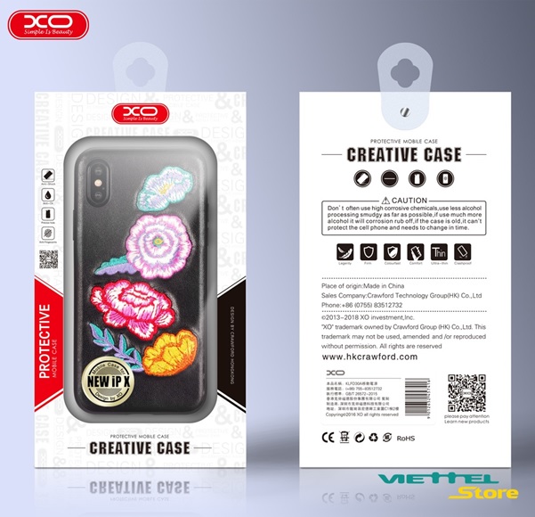 Tất cả các mẫu ốp lưng iPhone X tại Viettel Store đều có nguồn gốc rõ ràng