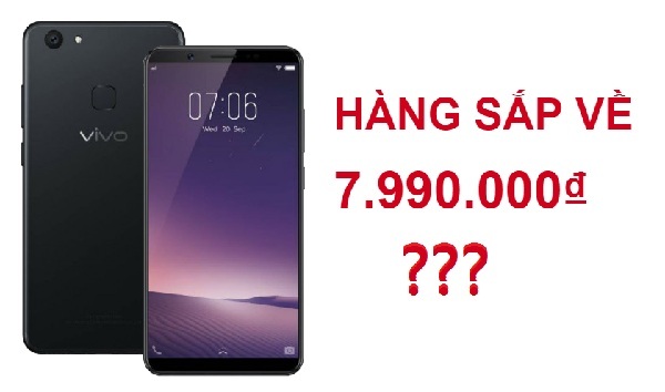 Giá bán Vivo V7 Plus tại Việt Nam sẽ là 7,99 triệu đồng?