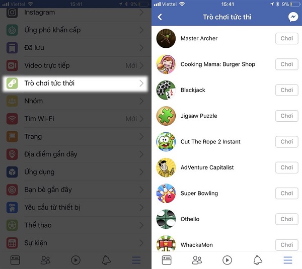 Facebook - tính năng