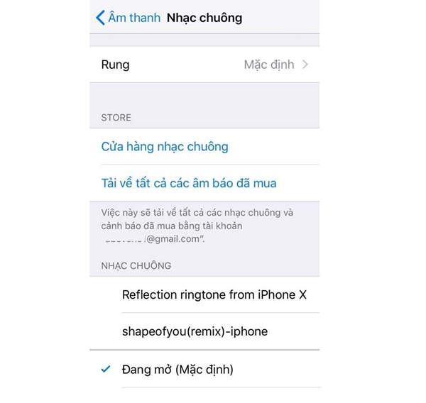 Cách cài nhạc chuông của iPhone X (2)