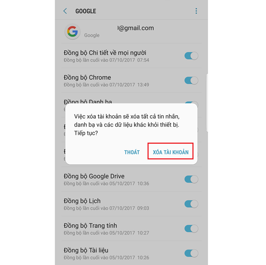 Thủ thuật nhanh nhất để thoát tài khoản Gmail trên Android