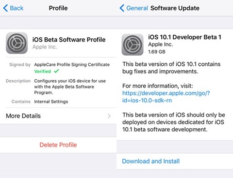 Bạn đọc có thể cập nhật iOS 10.1 theo cách sau đây
