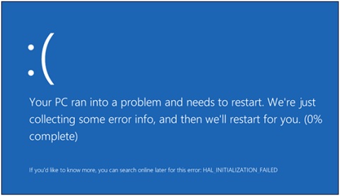 Màn hình xanh của Windows 8 gợi ý người dùng nên tìm kiếm thêm thông tin về lỗi trên Internet Màn hình xanh của Windows 8 gợi ý người dùng nên tìm kiếm thêm thông tin về lỗi trên Internet