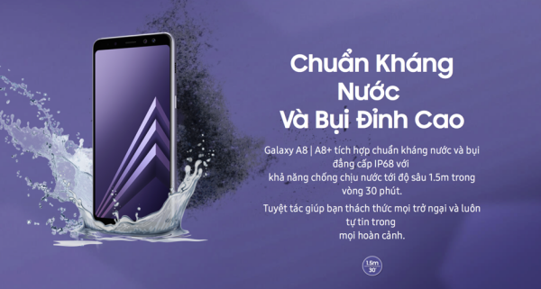 Galaxy A8 có chống nước không?
