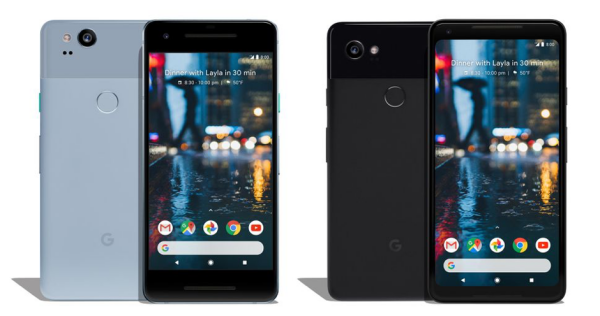 Pixel 2 không có nhiều thay đổi về diện mạo trong khi Pixel 2 XL thì được ưu ái trang bị màn hình lớn với tỷ lệ 18:9