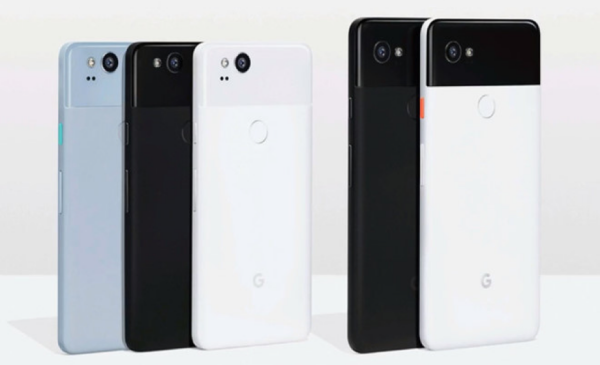 Màu sắc của 2 model Google Pixel 2 và Pixel 2 XL