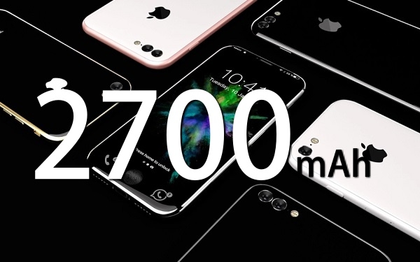 iPhone 8 sẽ được trang bị viên pin 2700mAh