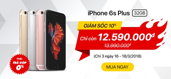 khuyến mãi iPhone 6s Plus