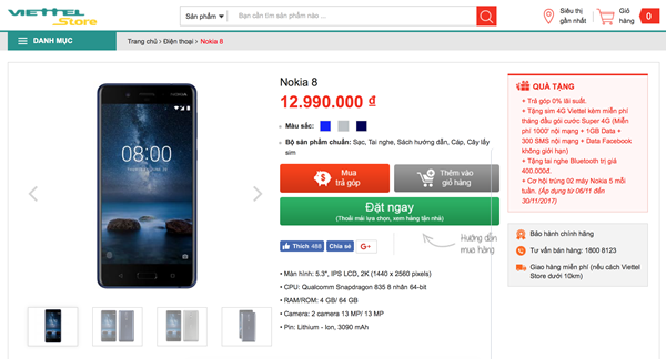 Nokia 8 có gì mới lạ và hấp dẫn hơn iPhone 8, Galaxy S8, Note8?