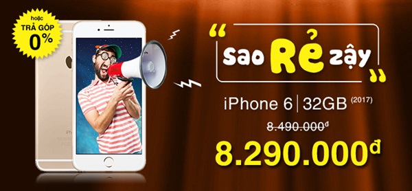 Sở hữu iPhone 6 32GB với mức giá rẻ nhất tại Viettel Store
