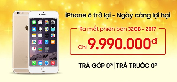 iPhone 6 Gold 32GB đã trở lại và lợi hại hơn xưa