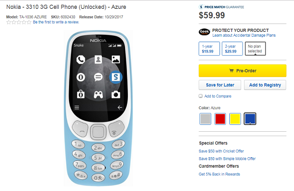 Giá bán Nokia 