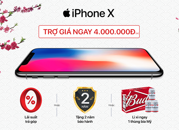 iPhone X trợ giá khủng, trúng quà to tại Viettel Store