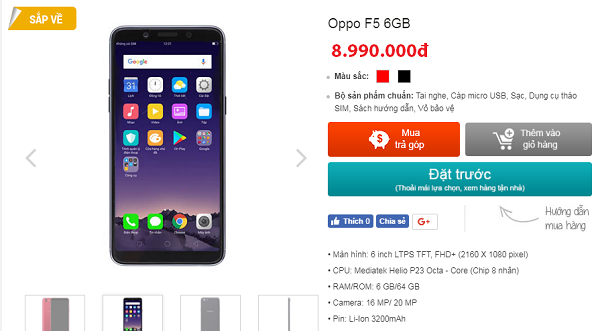 giá bán OPPO