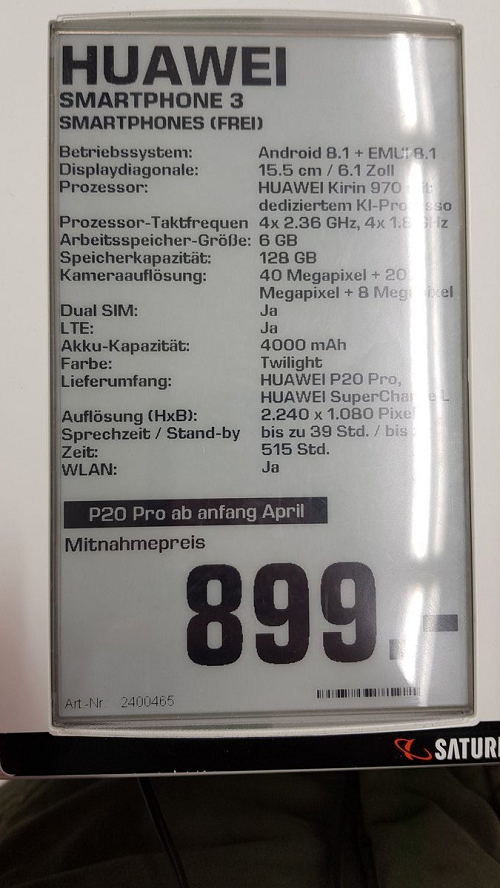 Giá bán Huawei
