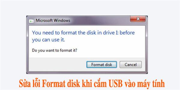 khắc phục USB đòi format