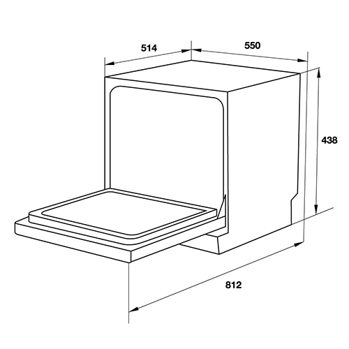 Máy rửa chén để bàn Hafele HDW-T50B - ViettelStore.vn