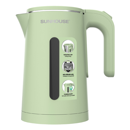 Ấm siêu tốc Inox 2 lớp 1.8L Sunhouse SHD1353