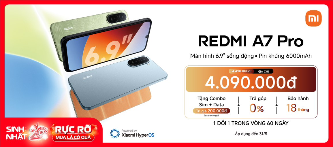 Xiaomi Redmi A7 Pro \n chỉ từ 4.090.000đ