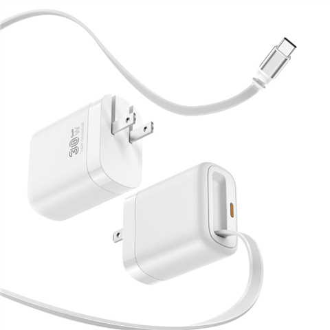 Củ sạc nhanh Xphone XA30C1 GaN 30W kèm cáp dây rút Type C