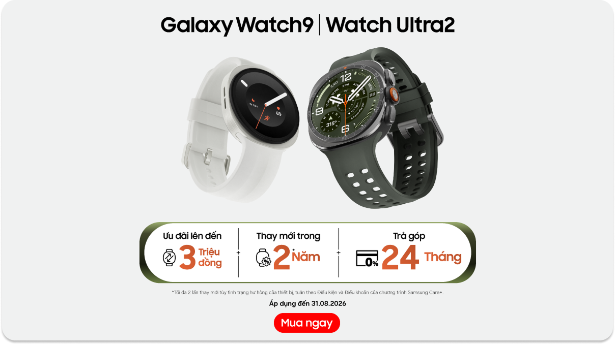 Galaxy Watch9 và Galaxy Watch Ultra2 ra mắt cùng với bộ ba điện thoại Z8 Series Desktop