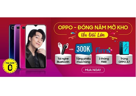 Tháng 12, mua OPPO trúng điện thoại OPPO A7