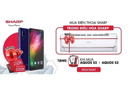 Tháng 6, điện thoại Sharp cực rẻ, trúng điều hòa Sharp chào hè