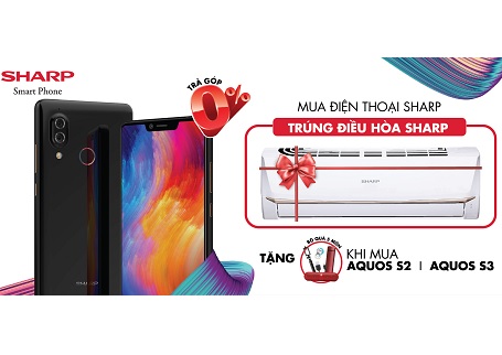 Mua điện thoại Sharp cực rẻ, trúng điều hòa Sharp chào hè