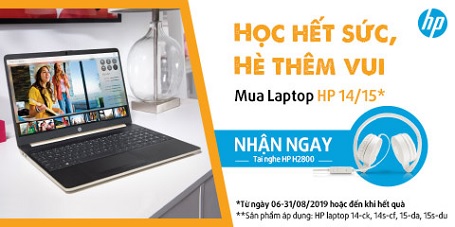 Mua máy tính xách tay HP - Tặng tai nghe HP cao cấp