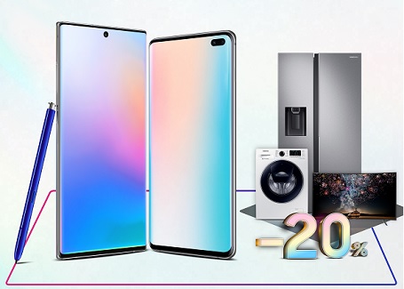 Ưu đãi giảm ngay 20% các sản phẩm điện tử điện lạnh khi mua Galaxy Note 10 |10+ hoặc Galaxy S10+