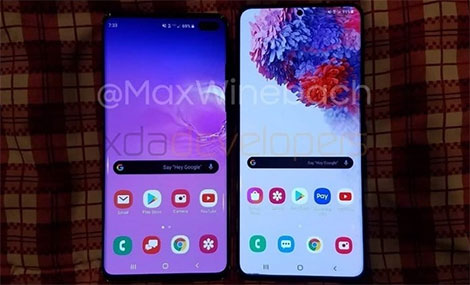 Bất ngờ xuất hiện video trên tay Galaxy S20 Plus với màn hình 120Hz và bị loại bỏ jack cắm 3.5mm