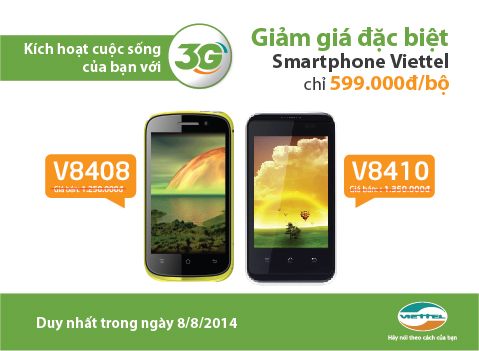 4 tháng trải nghiệm 3G miễn phí tại cửa hàng Viettel - ViettelStore.vn